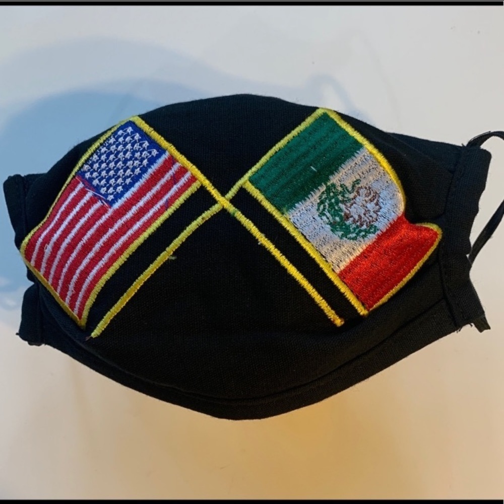 Facebook masks embroidered